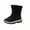 Black, variant on XXWXYD Winter New Thickened Big Kids Snow Boots Mid Tube Student Cotton Shoes Fashionable Children's Snow Boots Plus Velvet Thickened Waterproof Outdoor(5-5.5 Years,Male)