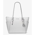 thumbnail image 1 of Michael Kors Bolso Tote Grande Charlotte de Piel Saffiano con Cremallera Superior para Mujer, Blanco Óptico, 35F0SCFT3L-085, 1 of 5