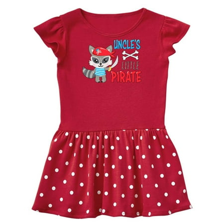 

Inktastic Uncle s Little Pirate Cute Raccoon with Sword Gift Toddler Girl Dress