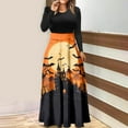 thumbnail image 1 of WILLBEST Dress Chaussettes Hommes - Robes Femmes Manches Longues Col Rond Taille Haute Dress Graphique Tendance Fête Long Dress, 1 of 2