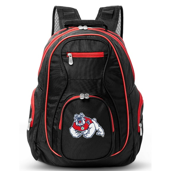 NCAA Fresno State Bulldogs Premium Laptop Backpack with Colored Trim