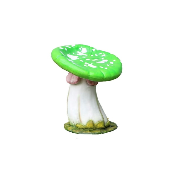 Green Single Mushroom Stool Over Sized Statue