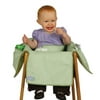 Leachco Diner Liner Booster Chair Liner with Safety Belt, Green Pin Dot