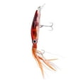 thumbnail image 3 of 1 Uds., aparejo de calamar grande de 24cm, señuelo, aparejos de pesca , cebo con anzuelos triples 1/0 # marrón Cola señuelo de curricán, 3 of 7