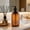 Brown, variant on 300ml Refillable Pump Dispenser Bottle Multifunctional Liquid Storage Bottle