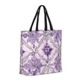 thumbnail image 3 of Single Shoulder Bag Convenience Bag 19.6×15.7×5.9in Light And Weight-Free Main Pocket Large Portable And Single Shoulder Back Mediumpurple Moroccan Trellis Hand-Drawn Sketch_2, 3 of 7