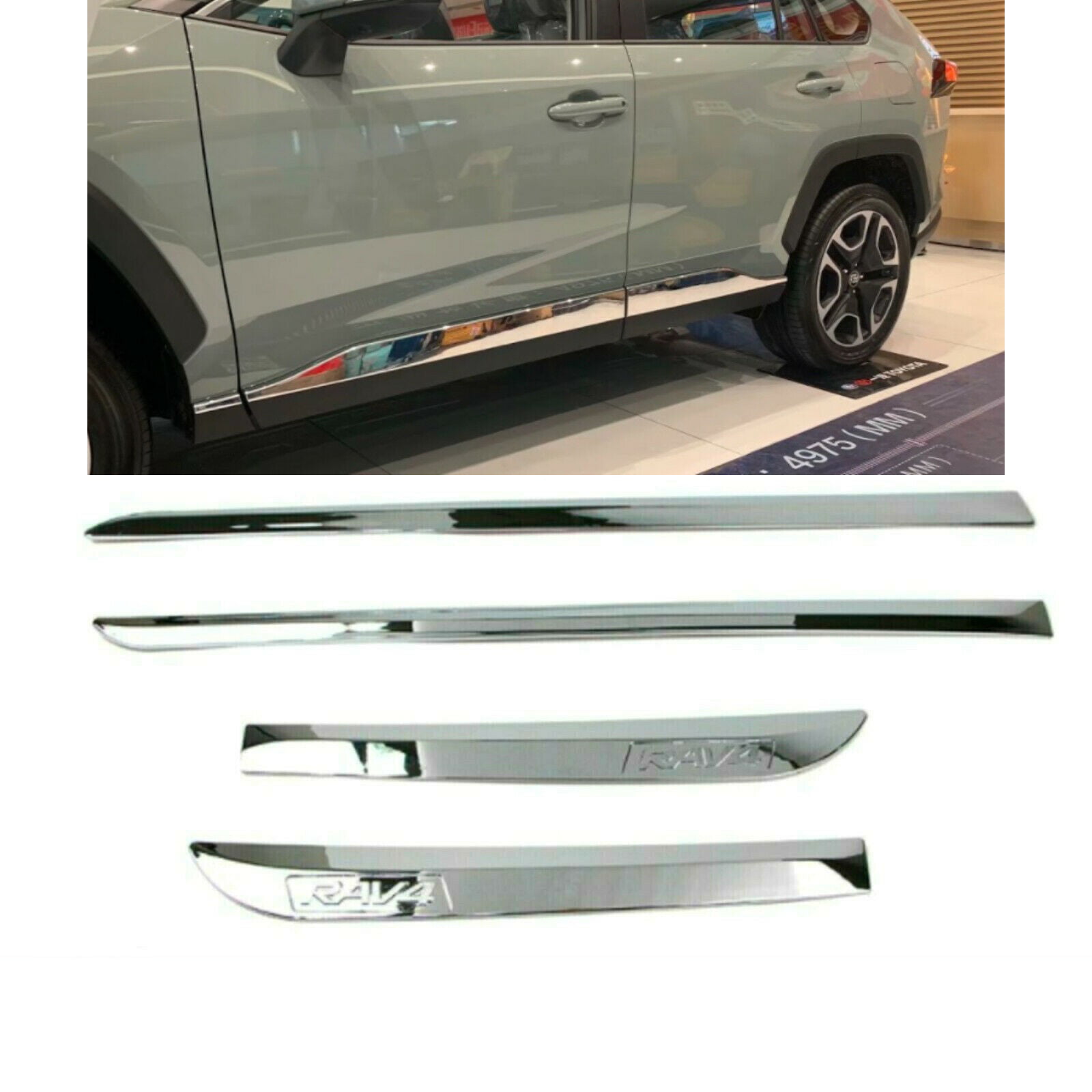 Blue Side Door Handle Cover Outside Handle Bowl Cup For Toyota RAV4 2019-2021
