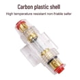 thumbnail image 2 of SHAR Support de Fusible en Ligne Plaqué Or et 1 Fusible en Verre Plaqué Or 60A pour Protection de Sécurité Automobile Audio, 2 of 4