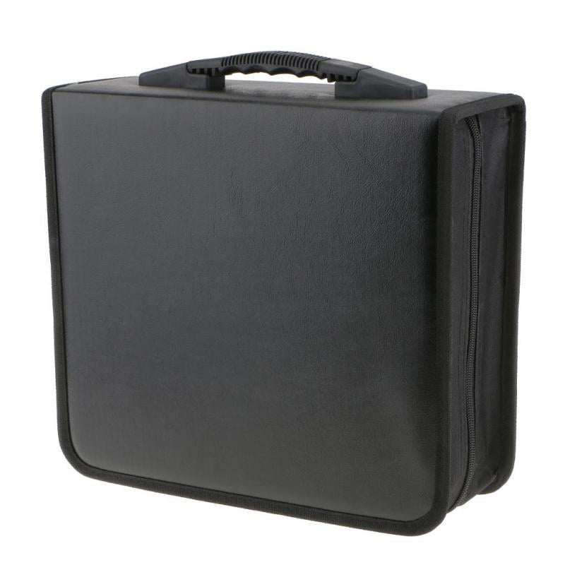 400Disc CD Holder DVD Case Storage Wallet VCD Organizer Black PU