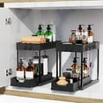 Under Sink Organizers and Storage 2 Pack 2 Tier Sliding Bathroom