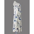 thumbnail image 3 of Women's Printed Sleeveless Summer Midi Dress with Pockets 95% Polyester 5% Spandex Lightweight Flowy Silhouette, 3 of 9