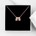 thumbnail image 2 of AsterOutdoor Stainless Steel Anavia Rose Gold Personalized Necklace Cube, 2 of 7