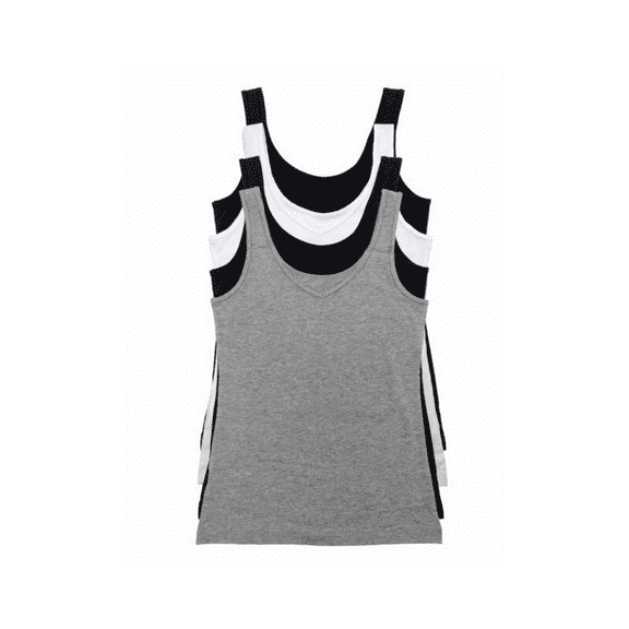 Felina Reversible Cotton Modal Tank Top 4-Pack Small/4-6