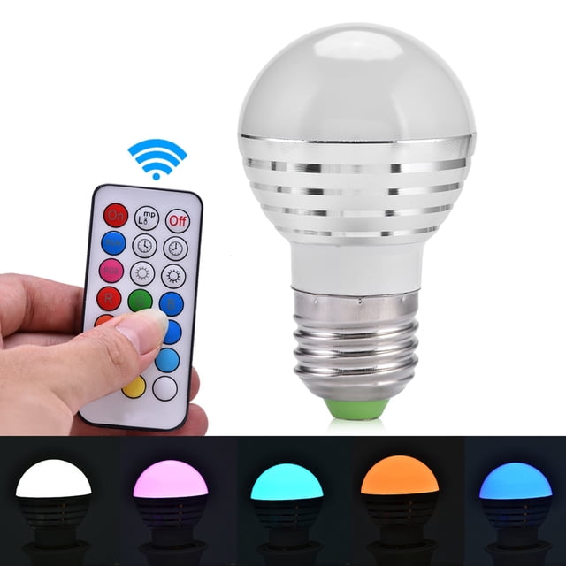 RGBLED Color Changing Candle Light,E27 3W RGB LED LED Color Light RGBLED Light Extended Durability