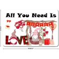thumbnail image 2 of Todo lo que necesitas es amor, Gnomo del Día de San Valentín, XOXO, letreros de metal vintage, letrero decorativo de hojalata, póster de metal de 8 x 12, 2 of 3