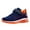 BLUE ORANGE, variant on NEWMALL Kids Boys and Girl Running Shoes Comfortable Fashion Light Weight Slip on Cushion, Sizes 13-6