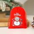 thumbnail image 4 of Aooww Santa Christmas Gift Bag Extra Large Red Velvet Present Sack Bag with Drawstring for Xmas Party Favor Supplies Holiday Party Supply Wrapping, Christmas Party Decorations, C, 4 of 7
