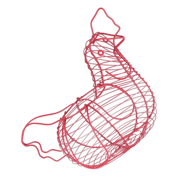 Iron Egg Storage Basket Snack Fruit Basket skelter homewares Creative Collection Wire Hen