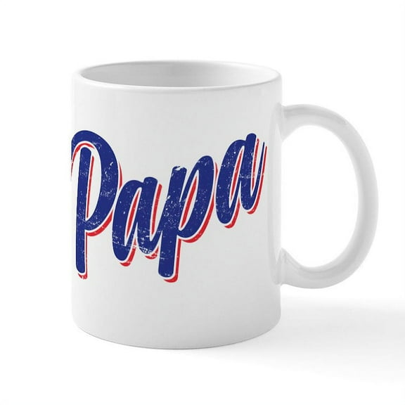 CafePress - Papa Mug - 11 oz Ceramic Mug - Novelty Coffee Tea Cup