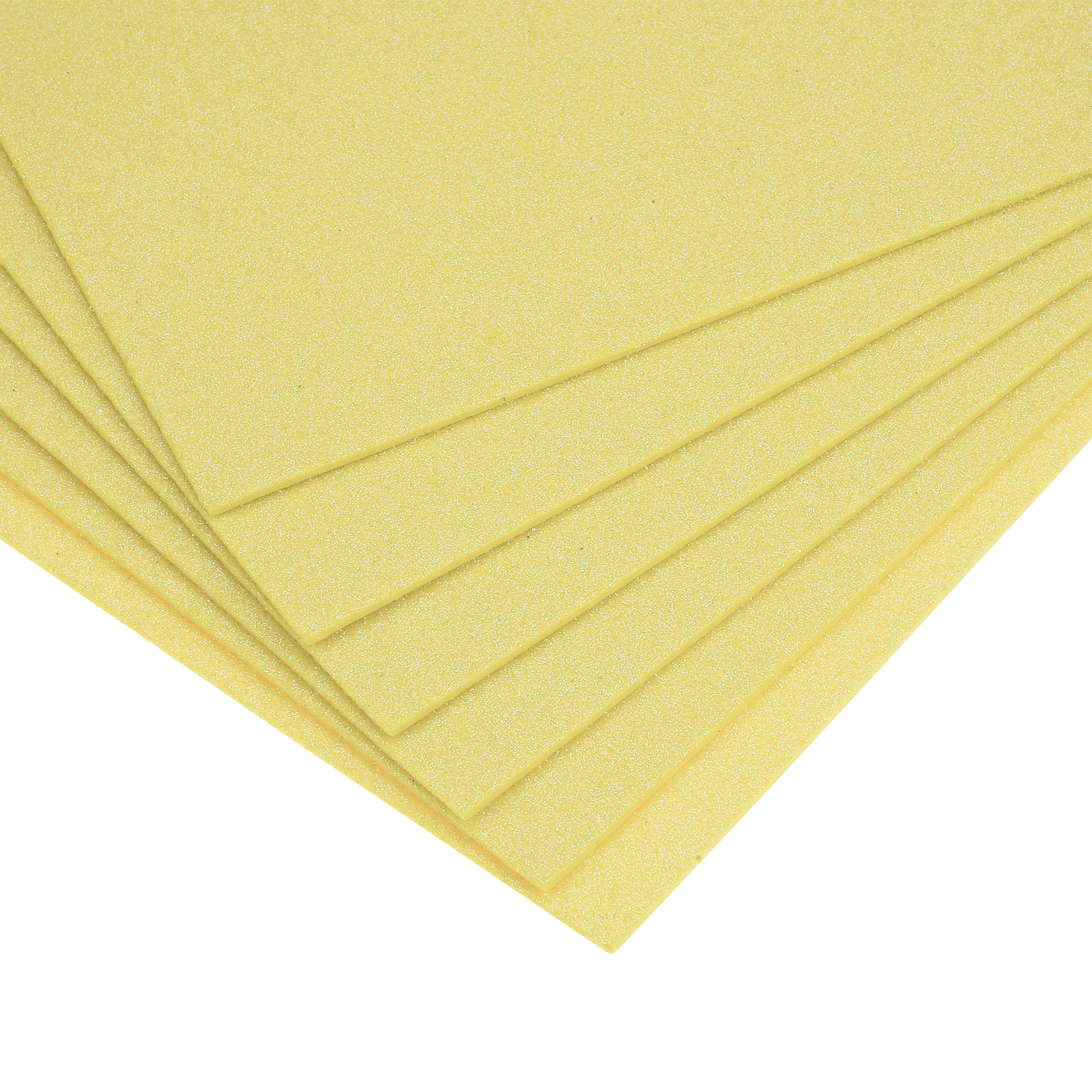 Uxcell Light Gold Shiny EVA Foam Sheets 23.6x15.7in 1.3mm Thick for Crafts DIY 6 Pcs