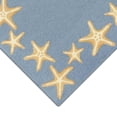 thumbnail image 3 of Liora Manne Capri Starfish Border Rug Bluewater 24"X8' CAPR8171003, 3 of 4
