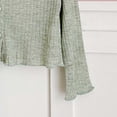 thumbnail image 5 of Ribbed Knit Cropped Cardigan For Girls Button Down Long Sleeve Crop Blouse Casual Lightweight Cute Bow Knot Outerwear Tops, 5 of 6