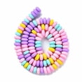 thumbnail image 4 of 1 strand Handmade Polymer Clay Beads Strands for DIY Jewelry Crafts Supplies Flat Round Colorful 6~7x3mm Hole: 1.5mm 113~116pcs/strand 15.55 inch~16.14 inch(39.5~41cm), 4 of 7