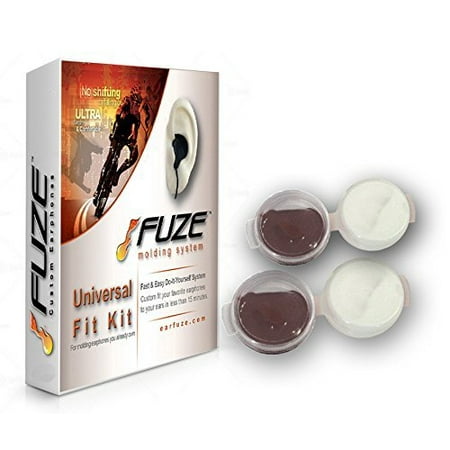 FUZE Custom Molded Fit Kit - for earphones headphones ear earplug noise isolating earbuds Motorcycle, Racing, Sports, (Best Custom Molded Earphones)