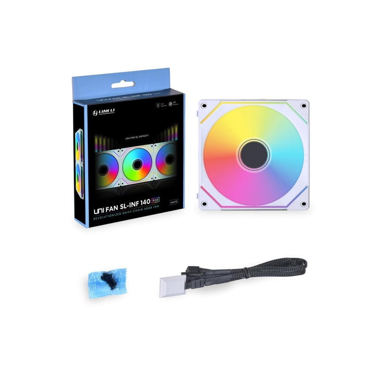 LIAN LI UNI FAN SL INFINITY 140 RGB WHITE ---UF-SLIN140-1W(No