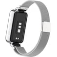 thumbnail image 3 of Correa de repuesto de metal para pulsera inteligente Amazfit Band 7, color plateado., 3 of 7