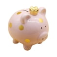 thumbnail image 3 of Alcancía de cerdo, centro de mesa, adorno de porcelana, caja de dinero, regalo, ahorro de dinero Rosa, 3 of 9