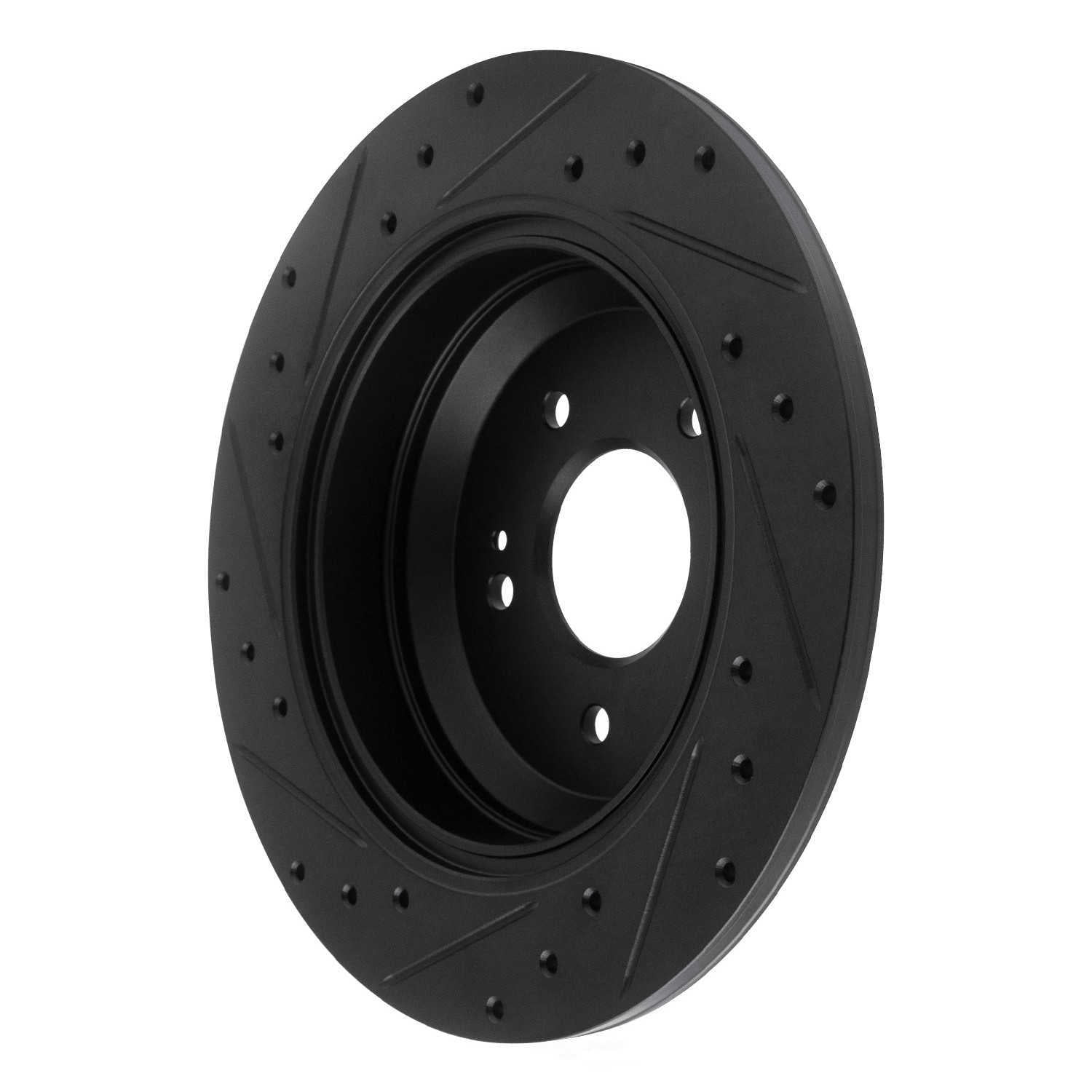 Dynamic Friction Company 633-21041R DFC Brake Rotor - Drilled And Slotted - Black