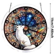 thumbnail image 3 of Lumxatz 7.4 Inch Acrylic Puzzle Window Hanging, Decorative Garden Art for Mom Birthday Gift, Stained Glass Style Home Decor, 3 of 7