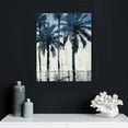thumbnail image 4 of PRATYUS  Palm Tree Wall Art Rustic Navy Tropical Tree Painting on Canvas White Wood Background Artwork for Home Office Wall Decor 16x20 in/12x16 in, 4 of 4
