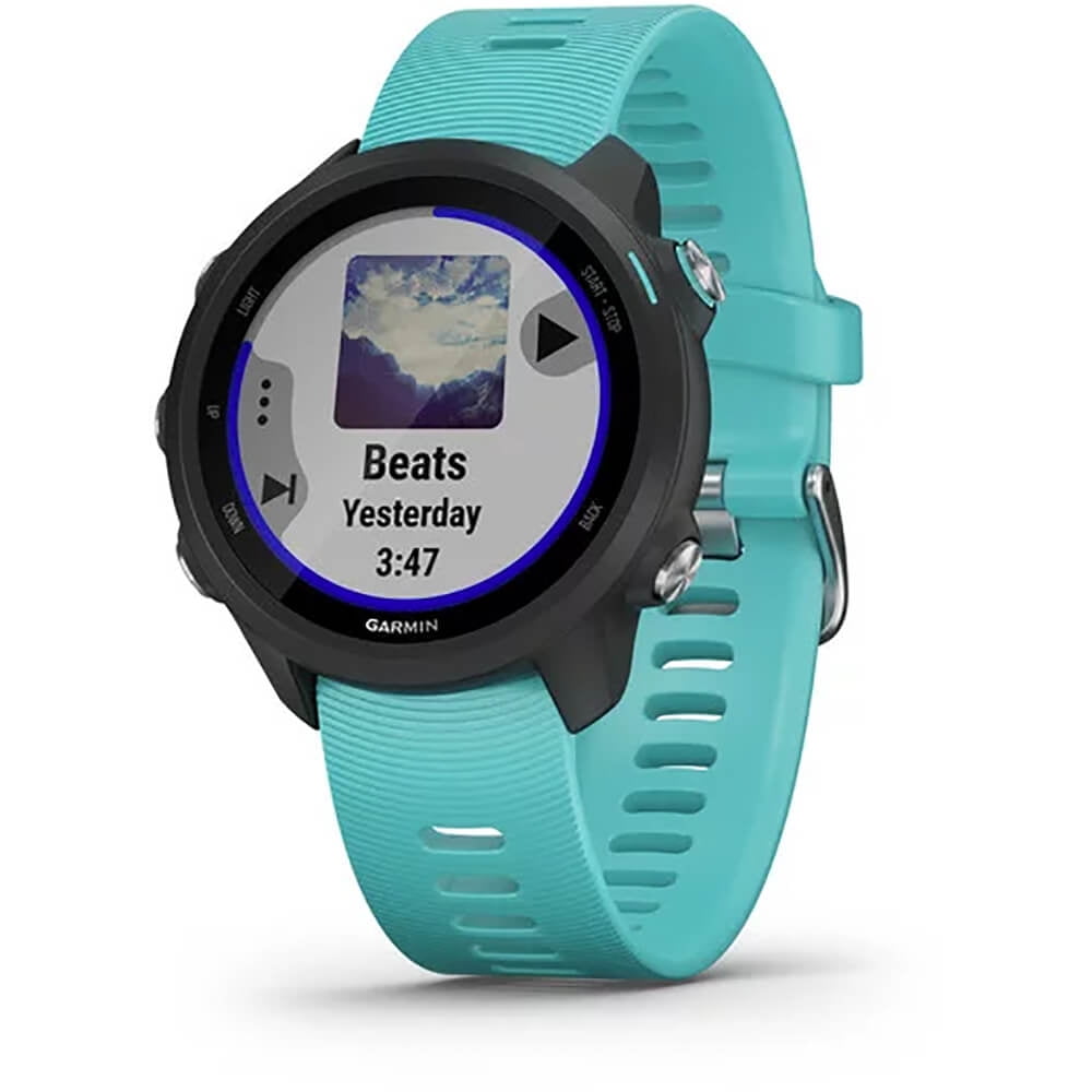 GPS Running Smartwatch with Music and Advanced Dynamics Aqua Garmin Forerunner 245 Music 