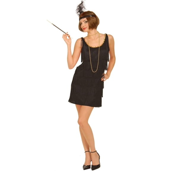 1920s Black Flapper Women's Costume