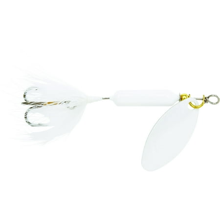 Yakima Bait Worden s Original Rooster Tail Lure Snow with Painted White Blade 1/8 oz.