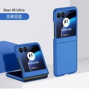 For Motorola Razr 2024 Case Slim Full Body Shockproof Matte Hard Cover - Blue
