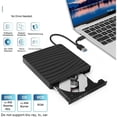 thumbnail image 3 of External CD/DVD Drive For Laptop Dual Head USB A/C 3.0 CD DVD Player Portable +/-RW Burner CD ROM Reader Writer Disk Duplicator ,Fast USB 3.0, 3 of 6