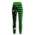 thumbnail image 3 of Gunia Women's Activewear Leggings High Waist Tights St. Patricks Day Good Luck Paddy Stripes Pants For Running Pilates Outwear, 3 of 9