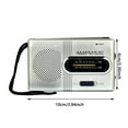 thumbnail image 3 of BotaniNest Portable Am FM Radio Small Portable Radio: Built In Speaker Telescopic Antenna Standard Headphone Jack Music Player, 3 of 7
