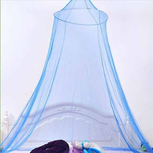 VONKY Foldable Three Door Mongolian Yurt Net Dome Yurt Net Net Ceiling Hanging Bedroom Double Bed Canopy blue 230x900cm