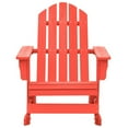 thumbnail image 1 of vidaXL Garden Rocking Adirondack Chair Solid Fir Wood Red, 1 of 3