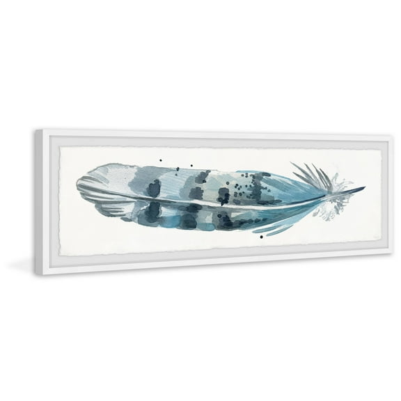 Parvez Taj Bird's Feather Framed Wall Art, 10" x 30"