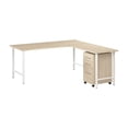 thumbnail image 4 of Hustle 72W x 30D L Shaped Desk with Drawers in Natural Elm - Engineered Wood, 4 of 11