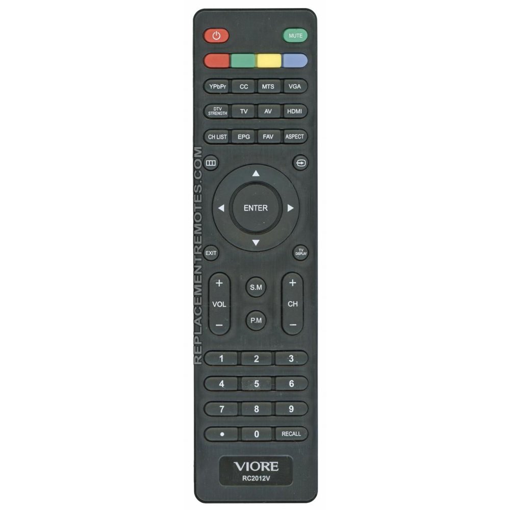 VIORE RC2012V (p/n 504C1931102) TV Remote Control (new)