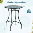 thumbnail image 7 of Laijoy 24 Inch Patio Bistro Table w/ Ceramic Tile Tabletop Heavy-Duty Metal Structure, 7 of 7