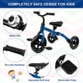thumbnail image 3 of XPIY Tricycle for Toddlers Age 2-5 Years Old, 3 in 1 Folding Toddler Bike for Boys and Girls, Kids' Bike Trike with Detachable Pedal and Adjustable Seat (Blue), 3 of 5