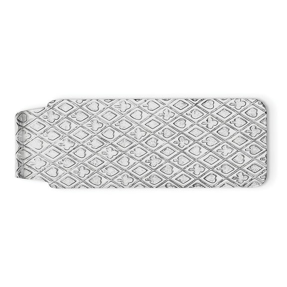925 Sterling Silver Solid Textured Polished Money Clip Measures 50x20mm Wide Jewelry for Men