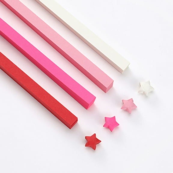 540 Sheets Double Colorful Star Decoration Folding Paper Strips for DIY Crafting Arts and Crafts Supplies